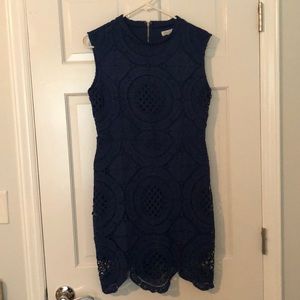 Blue lace dress